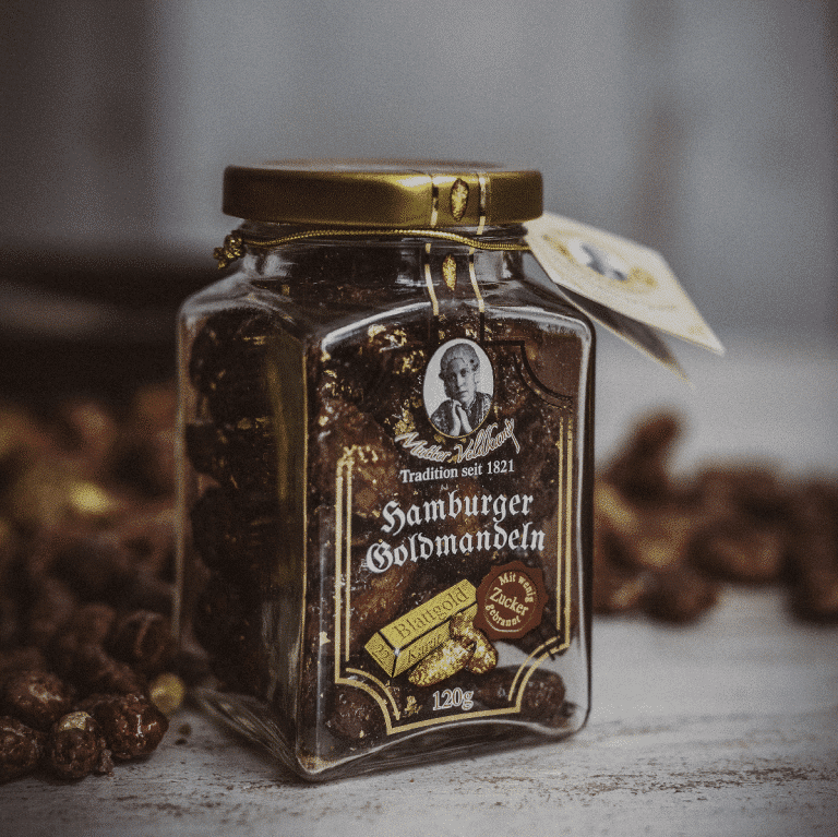 Hamburger-Goldmandeln 120g Glas